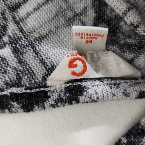 Guess Tank Top Womens Medium Black White Rose Floral Sleeveless Fariegoth - Picture 11 of 14